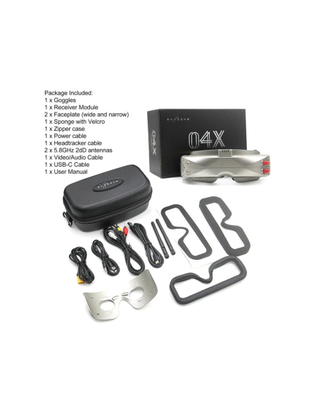 SKYZONE SKY04X PRO FPV-Prillid Black Matte