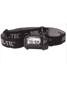 Mil-Tec Headlamp LED 4-Colour (black)