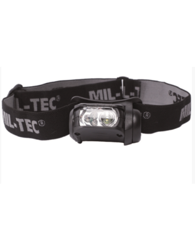 Mil-Tec Headlamp LED 4-Colour (black)