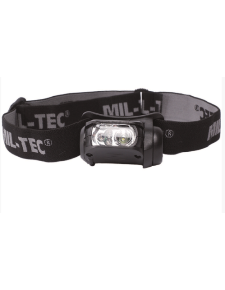 Mil-Tec Headlamp LED 4-Colour (black)