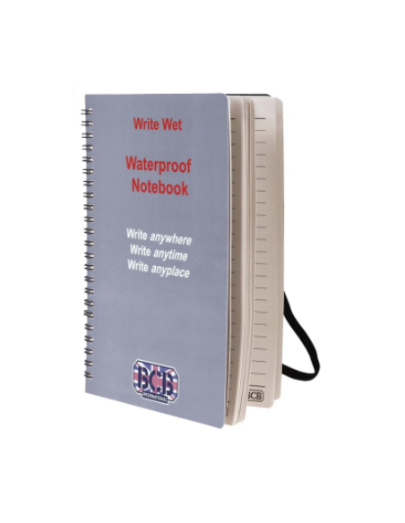 BCB waterproof notebook with PVC cover A5