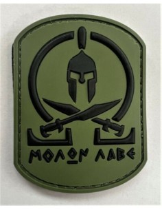 Molon Labe PVC embleem (roheline)