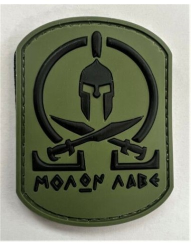 Molon Labe PVC embleem (roheline)