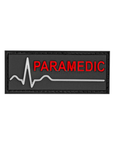 Paramedic rubber patch (black)