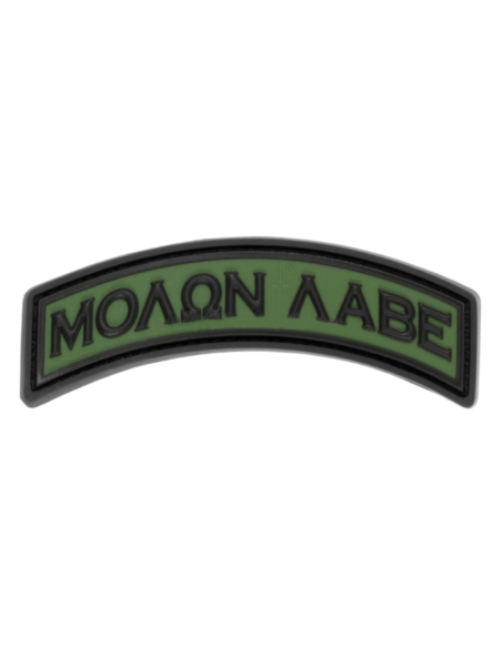 Molon Labe Tab PVC embleem (roheline)