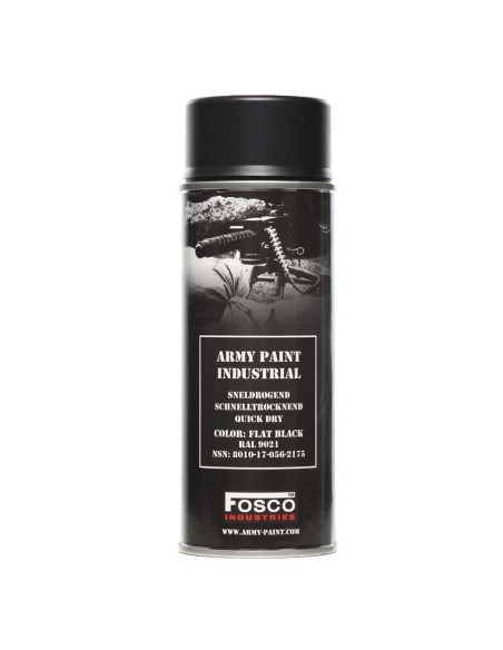 Fosco spray paint flat black (RAL9021)