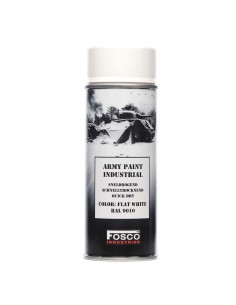 Fosco spray paint flat white (RAL9010)