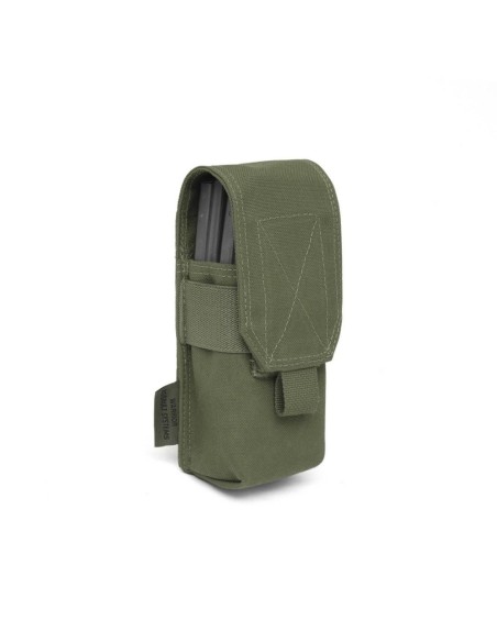 Warrior M4 SINGLE  salvetasku klapiga, kahele salvele (oliiv)