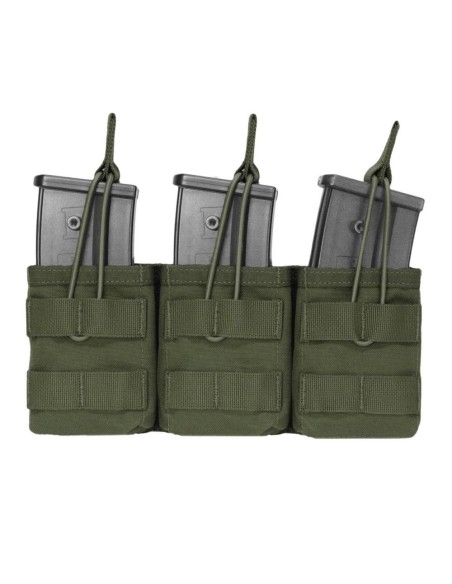 Warrior G36 TRIPLE open mag pouch (olive)