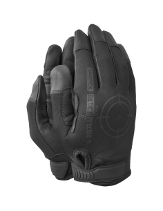 TAMREX Tactical Precise Black Full-Leather Gloves