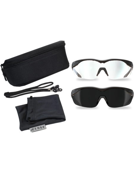 EDGE Overlord Ballistic Glasses Kit (Clear + Dark Lens)