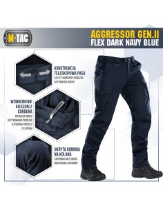 M-TAC Aggressor Gen.II Flex Tactical Pants (various colors)