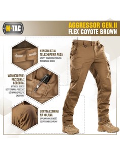 M-TAC Aggressor Gen.II Flex Tactical Pants (various colors)
