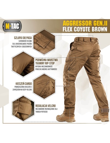 M-TAC Aggressor Gen.II Flex Taktikalised Püksid (erinevad värvid)