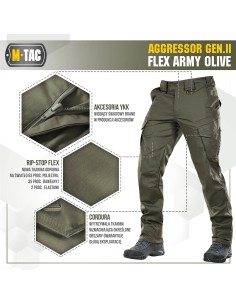 M-TAC Aggressor Gen.II Flex Tactical Pants (various colors)