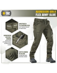 M-TAC Aggressor Gen.II Flex Tactical Pants (various colors)