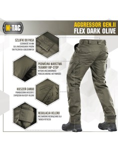 M-TAC Aggressor Gen.II Flex Tactical Pants (various colors)