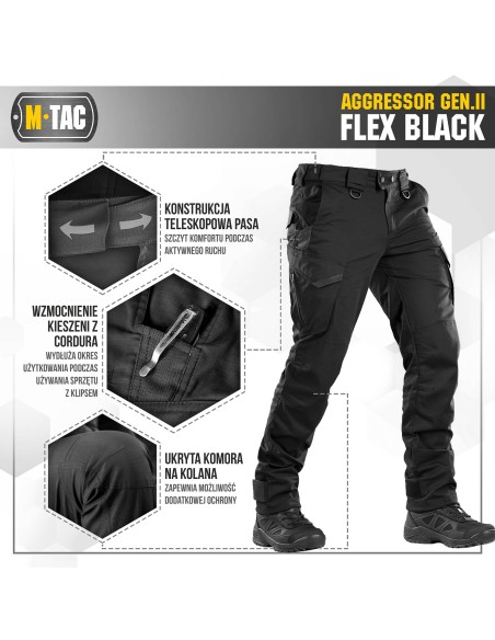M-TAC Aggressor Gen.II Flex Tactical Pants (various colors)