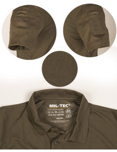 Mil-Tec Tactical Quick Dry Poloshirt 1/2 Arm (multiple colours)
