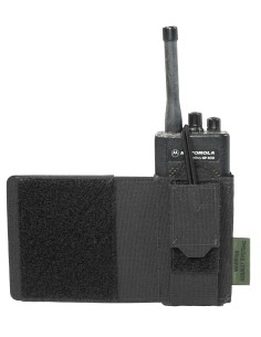 Warrior Wing Velcro MBTIR/HARRIS Radio Pouch Left Side - Black