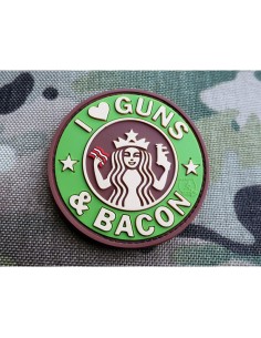 Guns and Bacon PVC Embleem