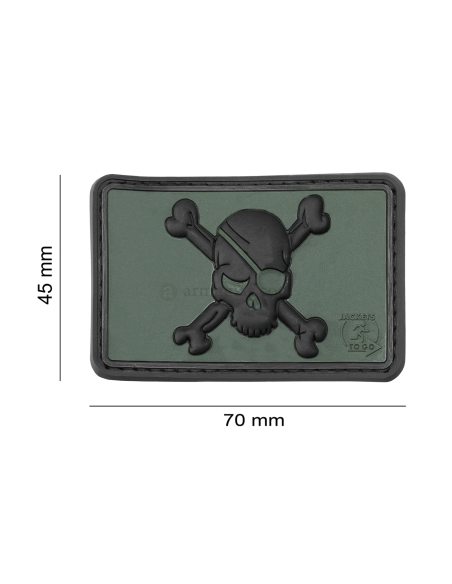 Piraadi Pealuu PVC Embleem - Forest
