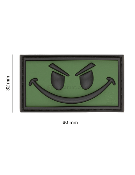 Evil Smile Rubber Patch (Forest)