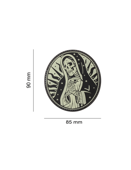 Santa Muerte Rubber Patch