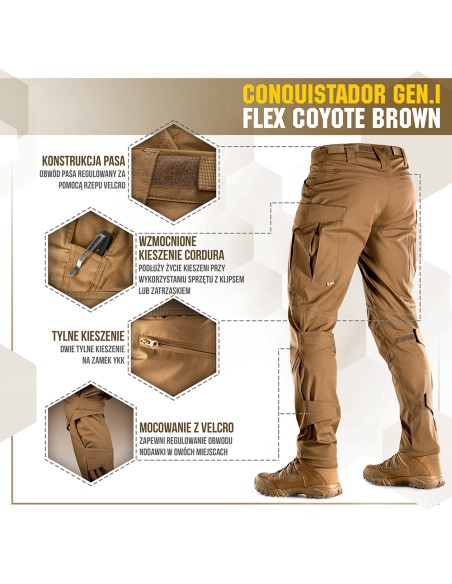 M-TAC Tactical Pants Conquistador Gen. I Flex Ripstop (various colors)