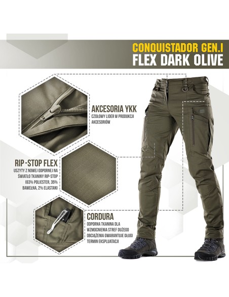 M-TAC Tactical Pants Conquistador Gen. I Flex Ripstop (various colors)