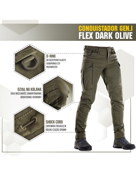 M-TAC Tactical Pants Conquistador Gen. I Flex Ripstop (various colors)