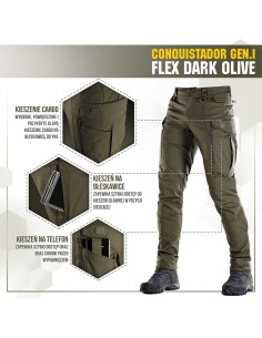 M-TAC Taktikalised Püksid Conquistador Gen. I Flex Ripstop (erinevad värvid)