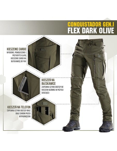 M-TAC Tactical Pants Conquistador Gen. I Flex Ripstop (various colors)
