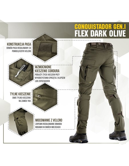M-TAC Tactical Pants Conquistador Gen. I Flex Ripstop (various colors)