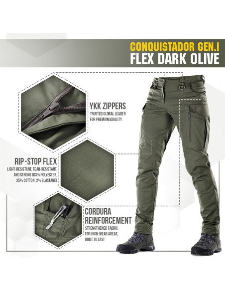 M-TAC Tactical Pants Conquistador Gen. I Flex Ripstop (various colors)