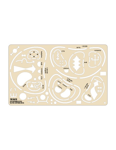 M-TAC Ecopybook Tactical Ruler Echelons NATO