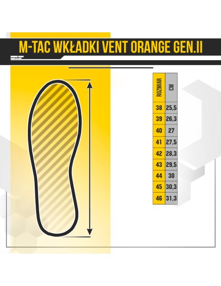 M-TAC Vent Insoles Orange Gen.II