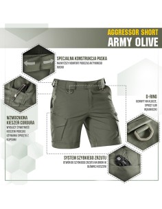 M-TAC Aggressor Flex Tactical Shorts (various colors)