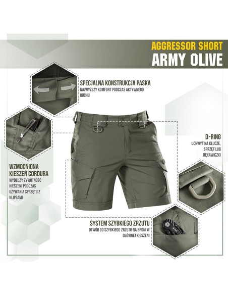 M-TAC Aggressor Flex Tactical Shorts (various colors)