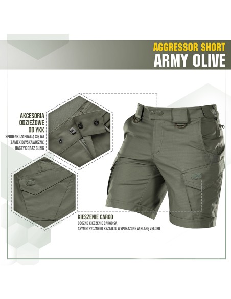 M-TAC Aggressor Flex Tactical Shorts (various colors)