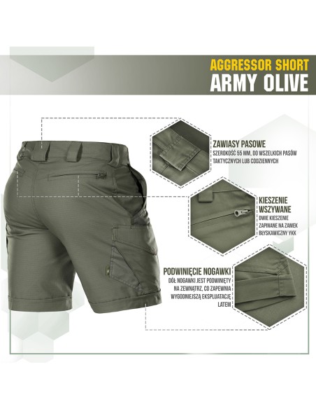 M-TAC Aggressor Flex Tactical Shorts (various colors)