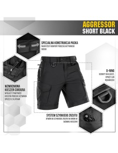 M-TAC Aggressor Flex Taktikalised Lühikesed Püksid (erinevad värvid)
