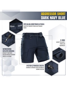 M-TAC Aggressor Flex Tactical Shorts (various colors)