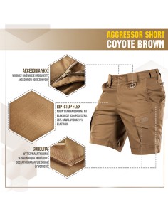 M-TAC Aggressor Flex Tactical Shorts (various colors)