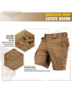 M-TAC Aggressor Flex Tactical Shorts (various colors)