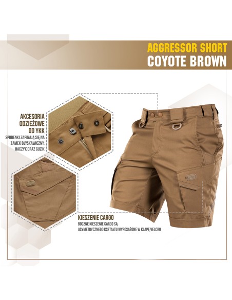 M-TAC Aggressor Flex Tactical Shorts (various colors)