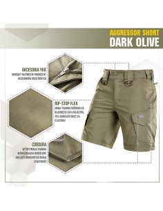 M-TAC Aggressor Flex Tactical Shorts (various colors)