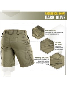M-TAC Aggressor Flex Tactical Shorts (various colors)