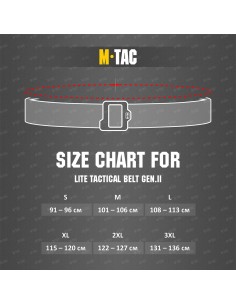M-TAC Lite Tactical Belt Gen.II (various colors)
