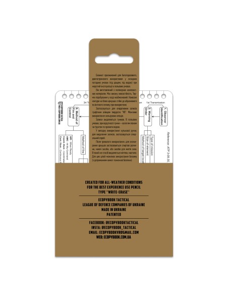 M-TAC Ecopybook Tactical Request for Fire Support